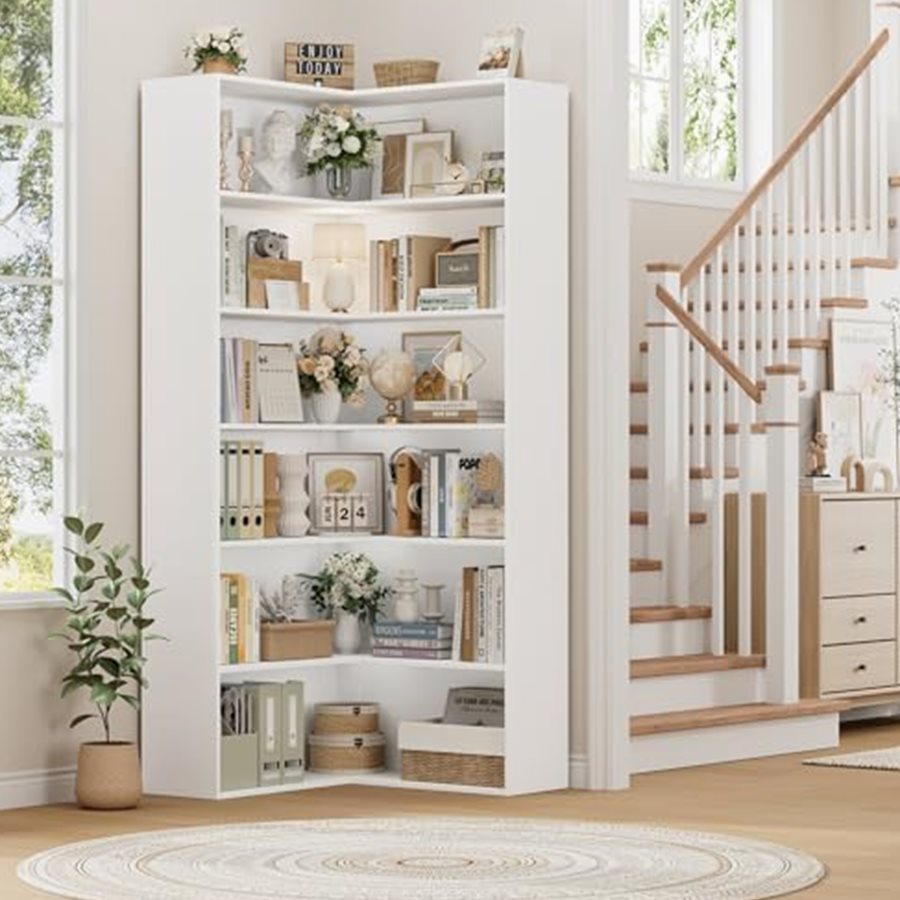 Corner Bookshelf, 73.5