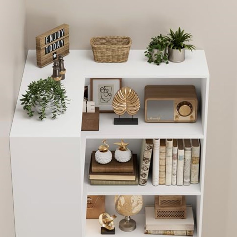 Corner Bookshelf, 73.5