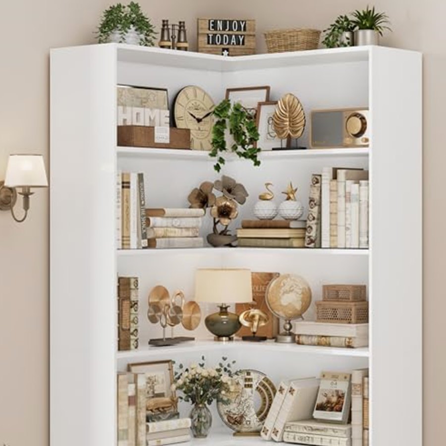 Corner Bookshelf, 73.5